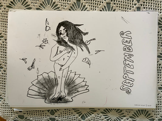 11 x 17" Emo Venus risograph